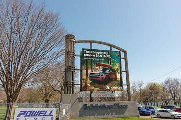 Obraz premium LED billboard at Exhibition Place in Toronto, Canada (Hyundai vehicle)