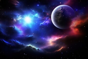 Obraz premium Galaxy space astronomy universe.