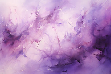 Celestial Symphony in Violet, abstract landscape art, painting background, wallpaper, generative ai