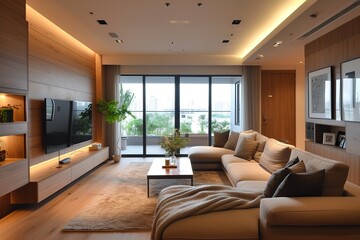 Modern living room studio with, Modern Interior Design Style