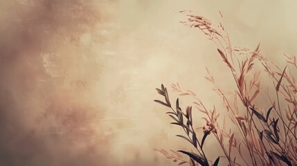 Dry grass sways in the wind in the moonlight in summer. Beige reed. Beautiful nature trend background. Close Up
