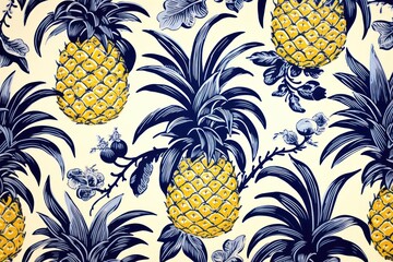 Wallpaper background of pineapple fruits backgrounds yellow plant.