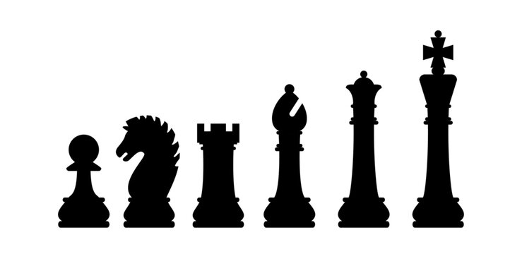 Silhouette chessmen