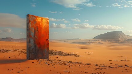 Desert Door: A Surreal Oasis in the Barren Landscape
