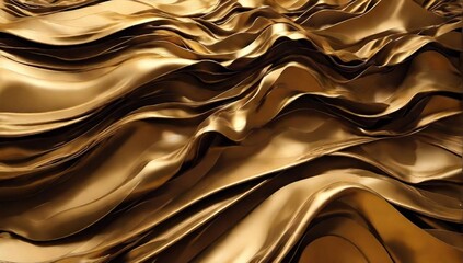 Luxurious golden background with satin drapery. 3d illustration, 3d rendering.3d Abstract Modern Business Background wallpaper background golden with black wavy lines
