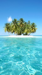 Fototapeta na wymiar Scenic picture of tropical islands, generated with AI