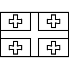 Obraz premium Georgia icon