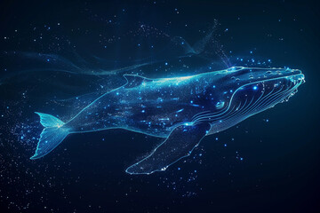 Images of stars resembling blue whales