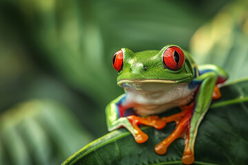 red eyed tree frog photo