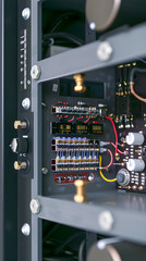 Close-up Image of a Cutting-Edge Radio Frequency (RF) Power Amplifier for Wireless Communication