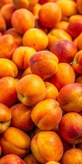 Background Photo of Fresh, Wet, and Organic Fruits

