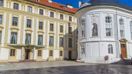 Chapel of the Holly Cross in Prague castle timelapse