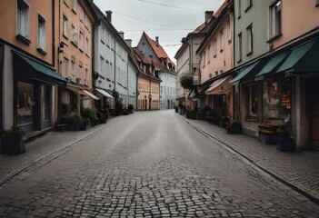 Fototapeta premium narrow street in the old town
