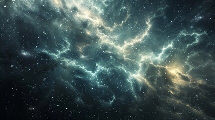 Fototapeta premium Craft a visually captivating scene of a futuristic starscape