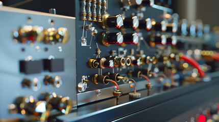 Close-up Image of a Cutting-Edge Radio Frequency (RF) Power Amplifier for Wireless Communication