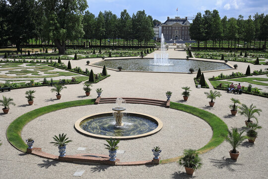 Netherlands, Apeldoorn - July 10, 2018: Het Loo Royal palace.