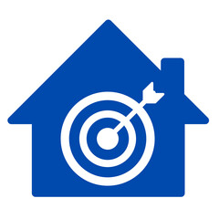 real estate house and target - 1, real estate investment concept,
