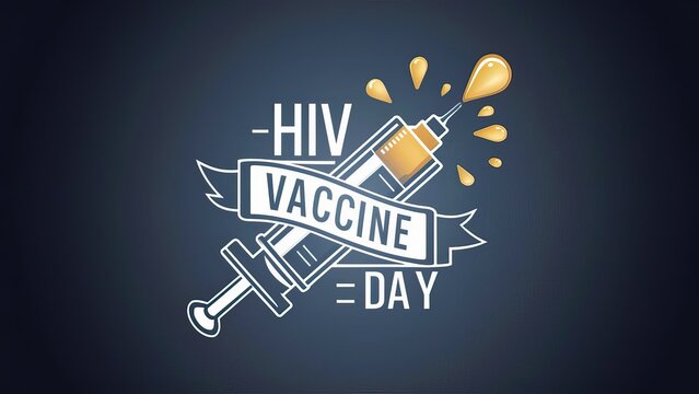 World AIDS Vaccine Day, HIV Vaccine Awareness Day, World Aids Vaccine Day poster, vector, illustration. Poster, Post. Aids Vaccine Day, National Vaccination Day, 18th May. HIV, HBV, World HIV Vaccine