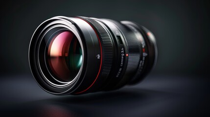 A powerful camera lens used by professionals for taking high-quality photos.
