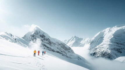 ski resort in the mountains