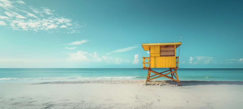 lifeguard tower on the beach