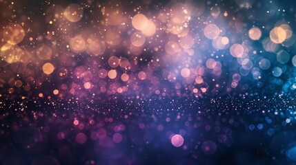 Mesmerizing bokeh effect with a blend of warm and cool tones in a dreamy gradient. Abstract Technology Background