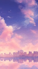 Sky and city architecture metropolis cityscape