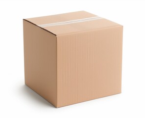 Seamless Cardboard Box Isolation