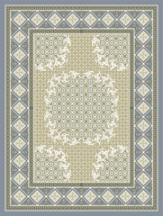 Obraz premium carpet design vector template 40