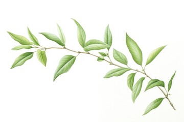 Fototapeta premium Tea leaves annonaceae herbal plant