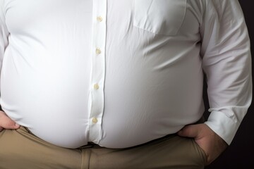 Fat man belly adult shirt anticipation