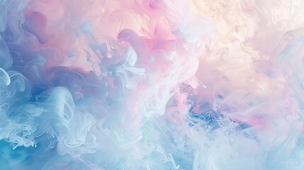 Abstract pastel color palette, creating a dreamlike atmosphere and invoking a sense of softness and serenity