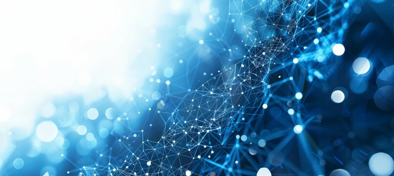 Network wireless digital data space technology background. Generative AI technology.	
