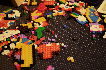 Multicolor plastics block brick toys of build building jigsaw game for thai children boy and girl...