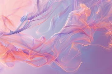 Ethereal swirls of smoke in pastel dreamscape