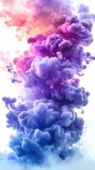 Fototapeta premium Colorful smoke with gradient colors