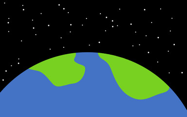 planeta ziemia, prosta grafika © Rafa