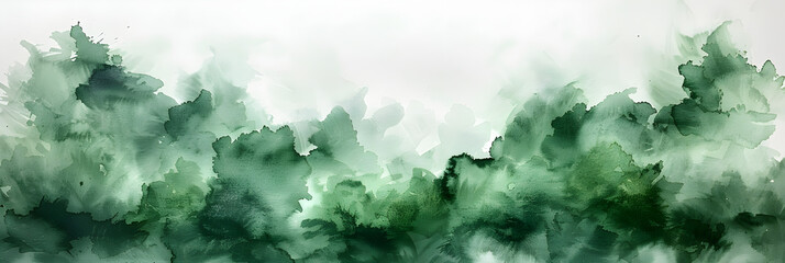 Fototapeta na wymiar Green watercolor splatter design on transparent background.