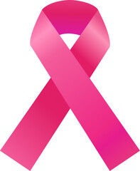 Bound Breast cancer. pink ribbon, breast cancer awareness symbol. the pink cancer tape