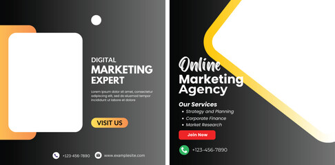 digital marketing agency social media post template