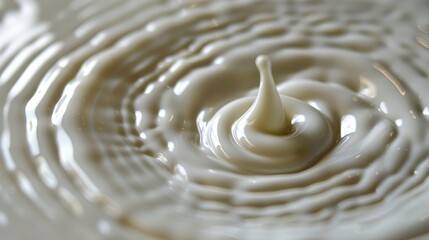 A splash of milk is shown in a circular motion