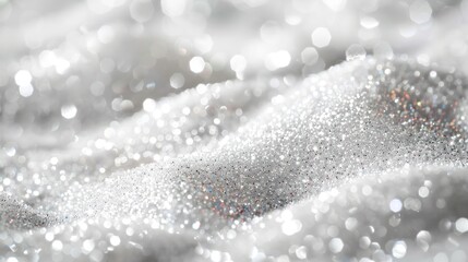 Fototapeta premium Silver glitter wallpaper background