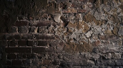 Rustic red brick wall grunge background