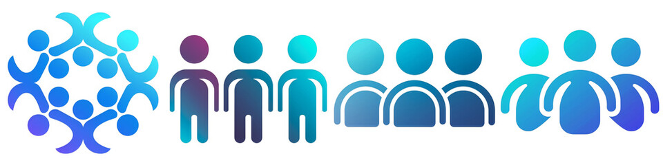 Inclusion clipart collection, symbol, logos, icons isolated on transparent background