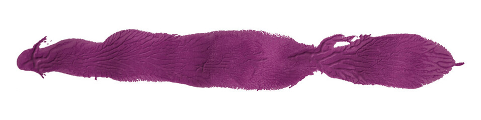 Shiny dark purple brush watercolor painting isolated on transparent background. watercolor png