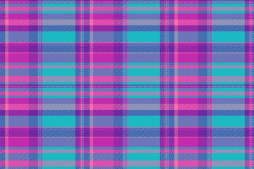 Plaid seamless pattern of tartan vector check with a texture fabric textile background.