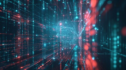 Futuristic Digital Network