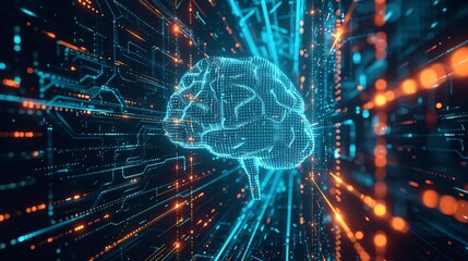 Futuristic Digital Brain Network