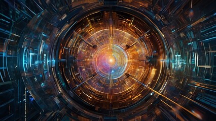 Fototapeta premium Realm Energy Illumination in Cosmic Patterns