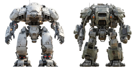 Mech futuristic battle robot, war robot